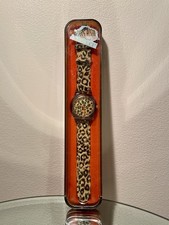 Raro orologio Fiorucci stampa leopardata/animale fondo di magazzino