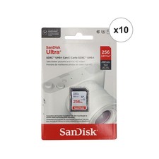10x Sandisk 256GB Ultra SDXC UHS-I Memory Card - Up to 150MB/s