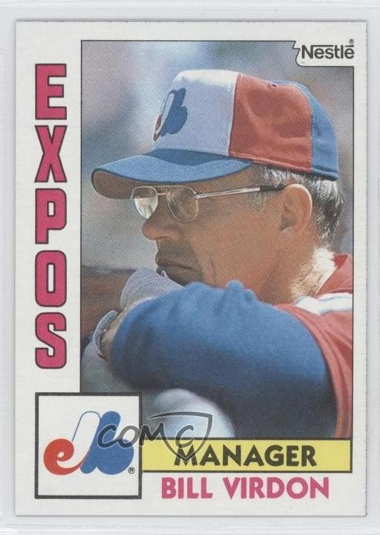 1984 Topps Nestle Bill Virdon #111 0h1