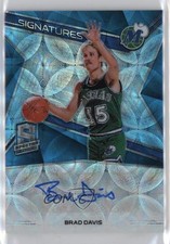 2018 Panini Spectra Signatures Neon Blue Prizm 3/60 Brad Davis #SG-BDV Auto 7xr