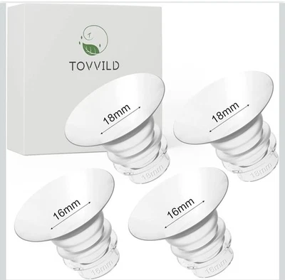 TOWILD Flange Insert 16mm 18mm For 24mm Breast Pump Shields 4pcs