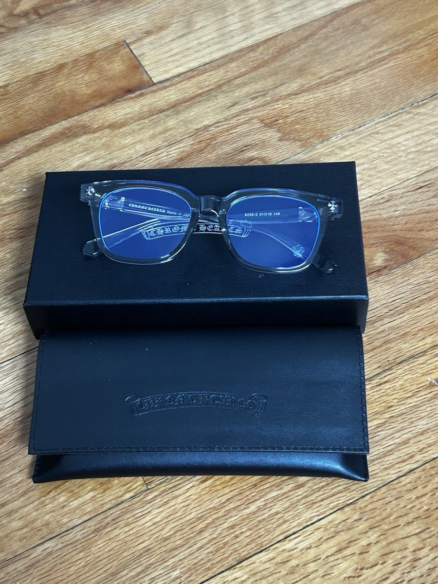 Chrome Hearts 8235-2 Clear Acetate Square Eyeglass Frames 51mm