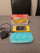 Nintendo Switch Lite (Yellow), Boxed With Charger & Animal Crossing Case
