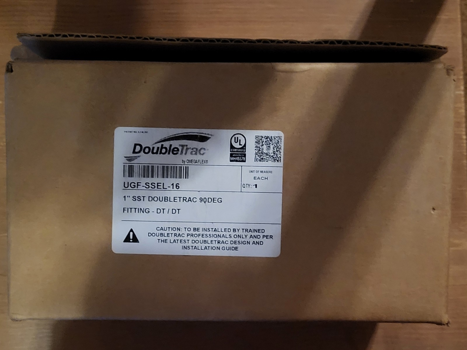DoubleTrac By Omegaflex UGF-SSEL-16 1" SST DOUBLETRAC 90DEG FITTING - DT/DT
