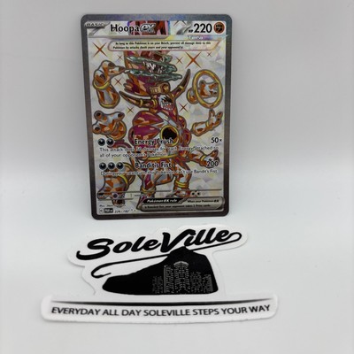♡HOOPEY♡  Hoopa ex 226/182 Paradox Rift Ultra Rare Full Art Pokemon | eBay