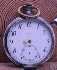 AARSO KOGE 800 SILVER CITY HIGH GRADE MEN'S POCKET WATCH 15j 50.5mm HB 