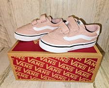 New Vans Brooklyn Ls V Toddler Girls Shoes Size 7 T Canvas Sepia Rose