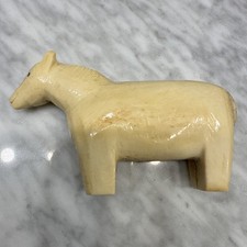 Vintage Hand Carved Stone Horse Fetish 4” Southwest Minimalist Figurine  #F4