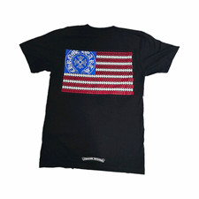 Chrome Hearts Black Dagger Pocket Tee American USA Flag Jersey T-Shirt Size S