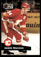 Jamie Macoun 1991-92 Pro Set French #38 Calgary Flames
