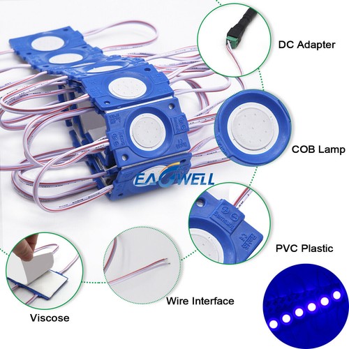 COB Module Blue Strip Light Lamp IP65 Waterproof Super Bright for Sign LOGO USA - Picture 2 of 9