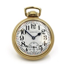 1917 Hamilton 10k GF 16s 23j 950 Railroad Grade Montgomery PocketWatch #WB5209-4