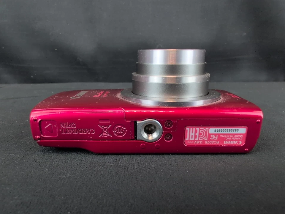 Canon PowerShot 20 MP ELPH 180 Digital Camera PC2275 Red W/ Battery  - Image 3 of 4