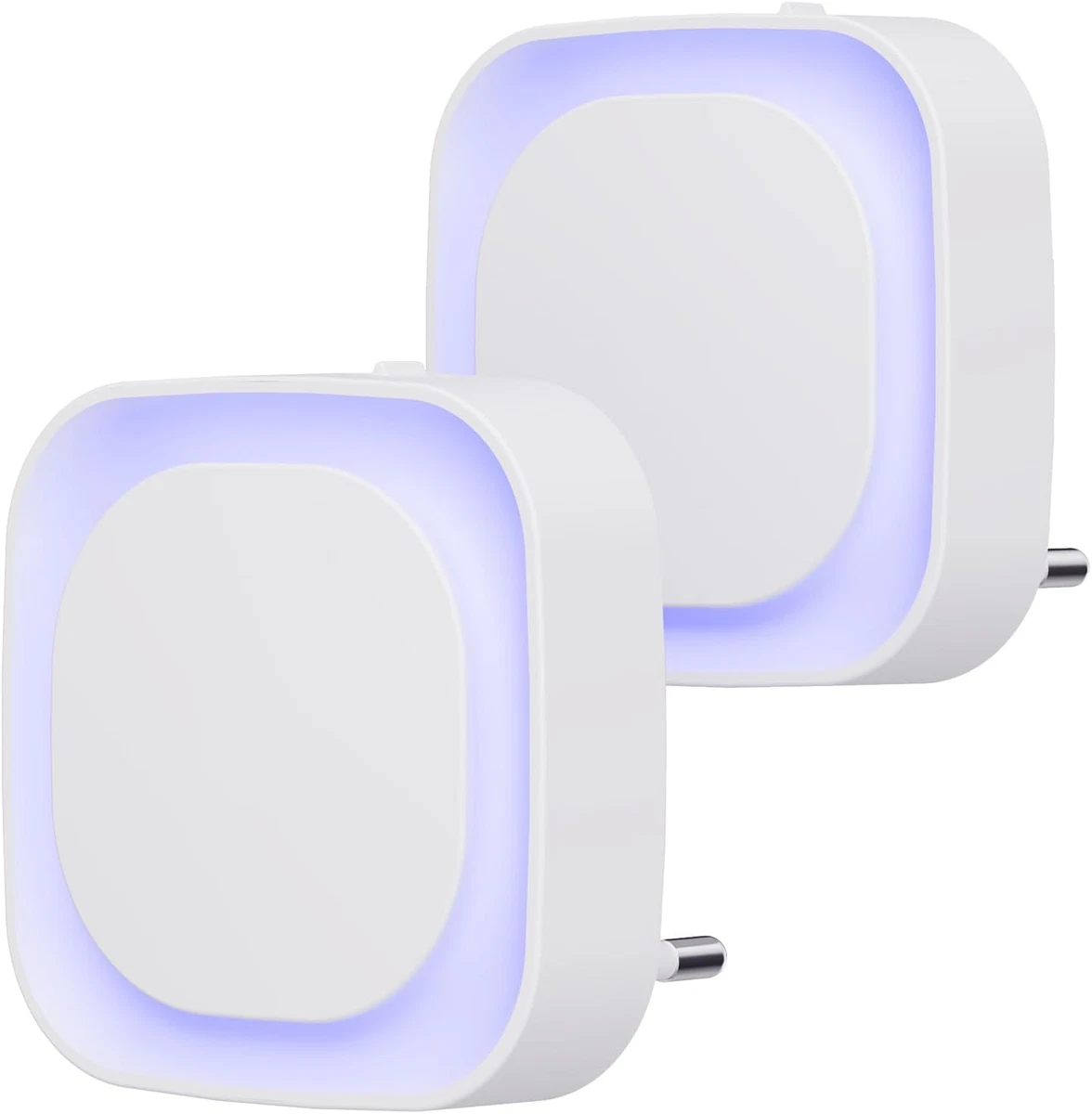 LOHAS-LED Luce Notturna Con Sensore Crepuscolare (2 Pezzi) - 6000K Luce Bianca Fredda, 40 Lumen - Presa LED Automatica Per Corridoio, Camera, Bambini