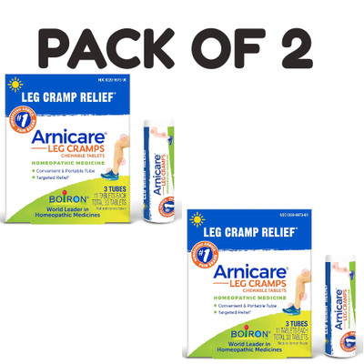 Boiron Arnicare Leg Cramps   Day & Night Relief   33 Tablets (Pack of 2)