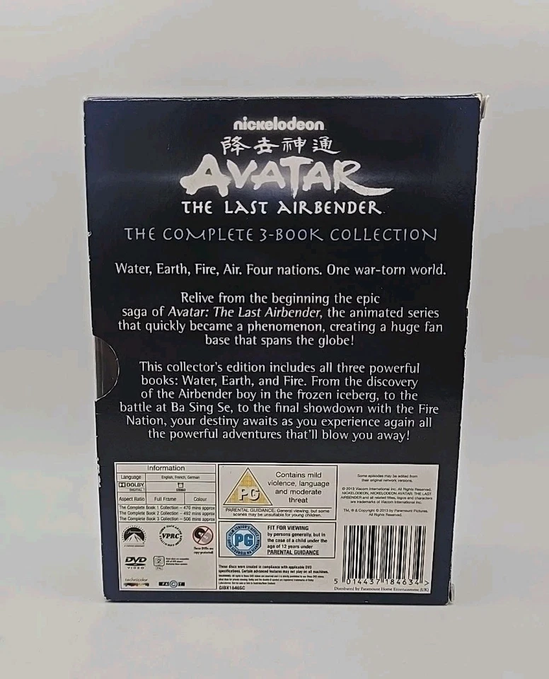 Avatar The Last Airbender Complete Book Collection 1-3 Boxset - Region 2 - Image 2 of 4