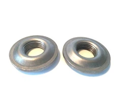 2 Mild Steel 1/2"  Weld-On Bung / Flange  1/2-14  Fuel Tank Fitting - 1 3/4" D