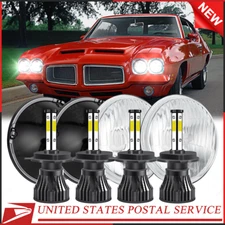 4pcs 5 3/4" 5.75 LED Headlights HI/LO Beam for Pontiac GTO Grand Prix Firebird++