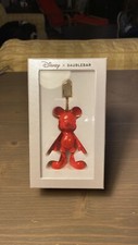 Disney X Baublebar Mickey Mouse Bag Charm NIB Keychain Red And Gold Rare