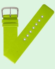 Ecclissi 24mm x 24mm Green Leather Strap 23205 Green