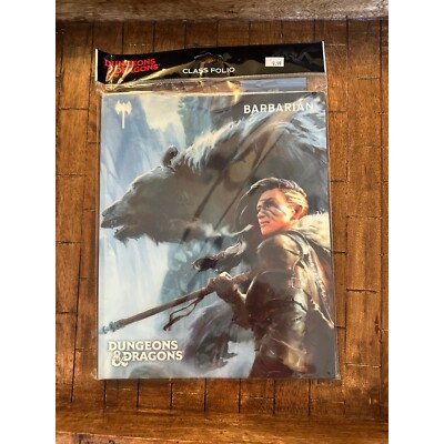 Dungeons & Dragons Barbarian Class Folio Spell Cards Character Sheets