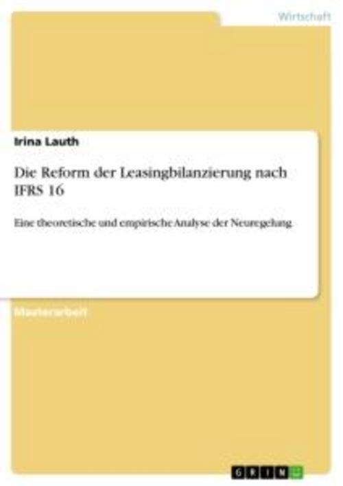 Thumbnail - Die Reform Der Leasingbilanzierung Nach Ifrs 16 Irina Lauth