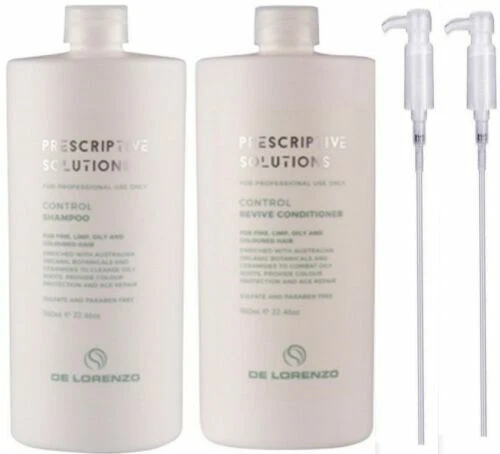 De Lorenzo Control Shampoo & Revive Conditioner 960ML +free pumps! moisturises - Image 2 of 4