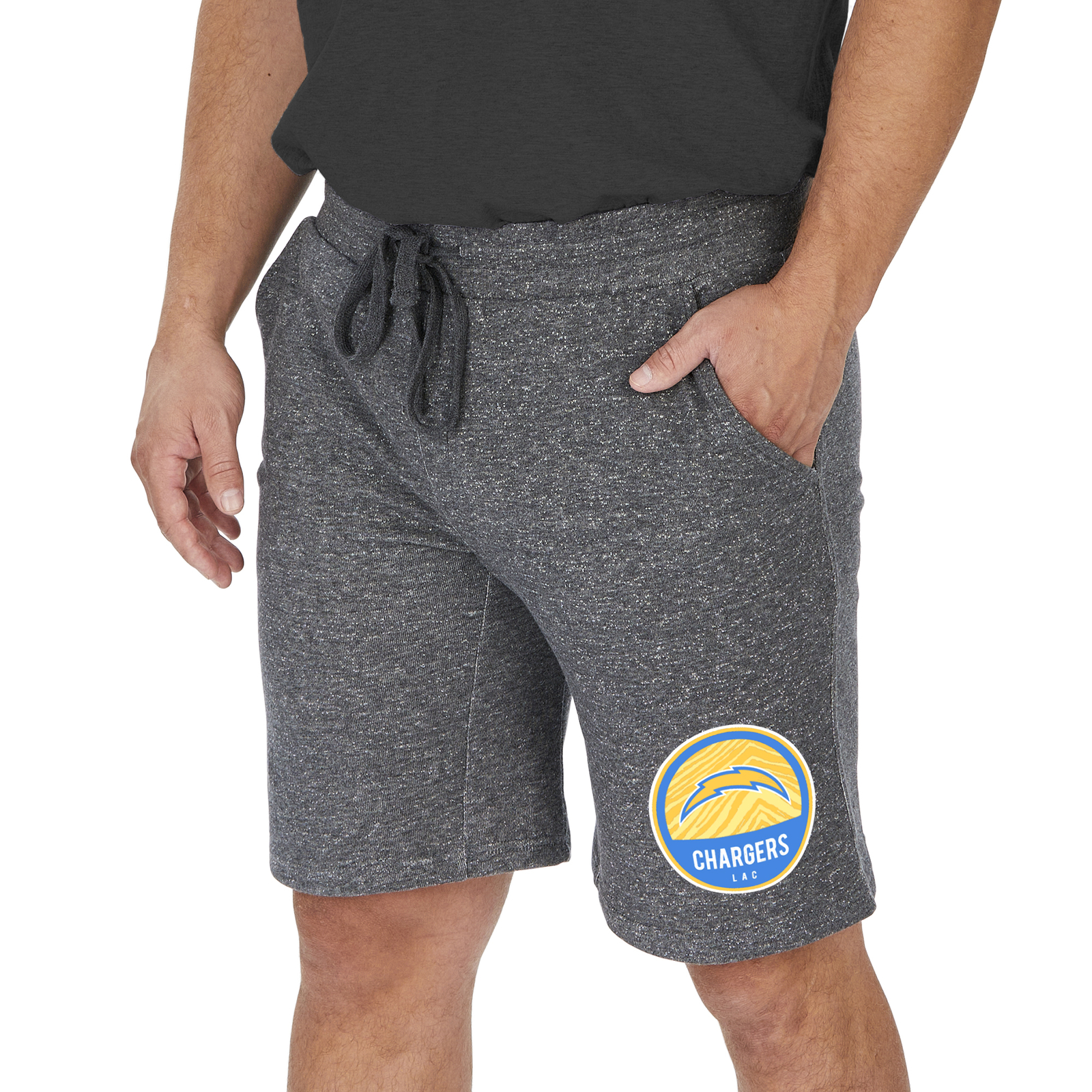 Спортивные шорты Zubaz NFL Mens Los Angeles Chargers NFL Sweat Short с завязками