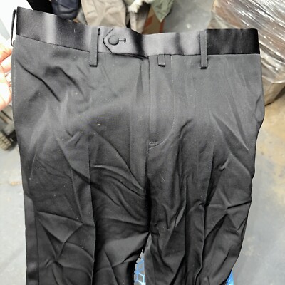 Comme des Garcons Homme Junya Watanabe Black Tuxedo Wool Pants