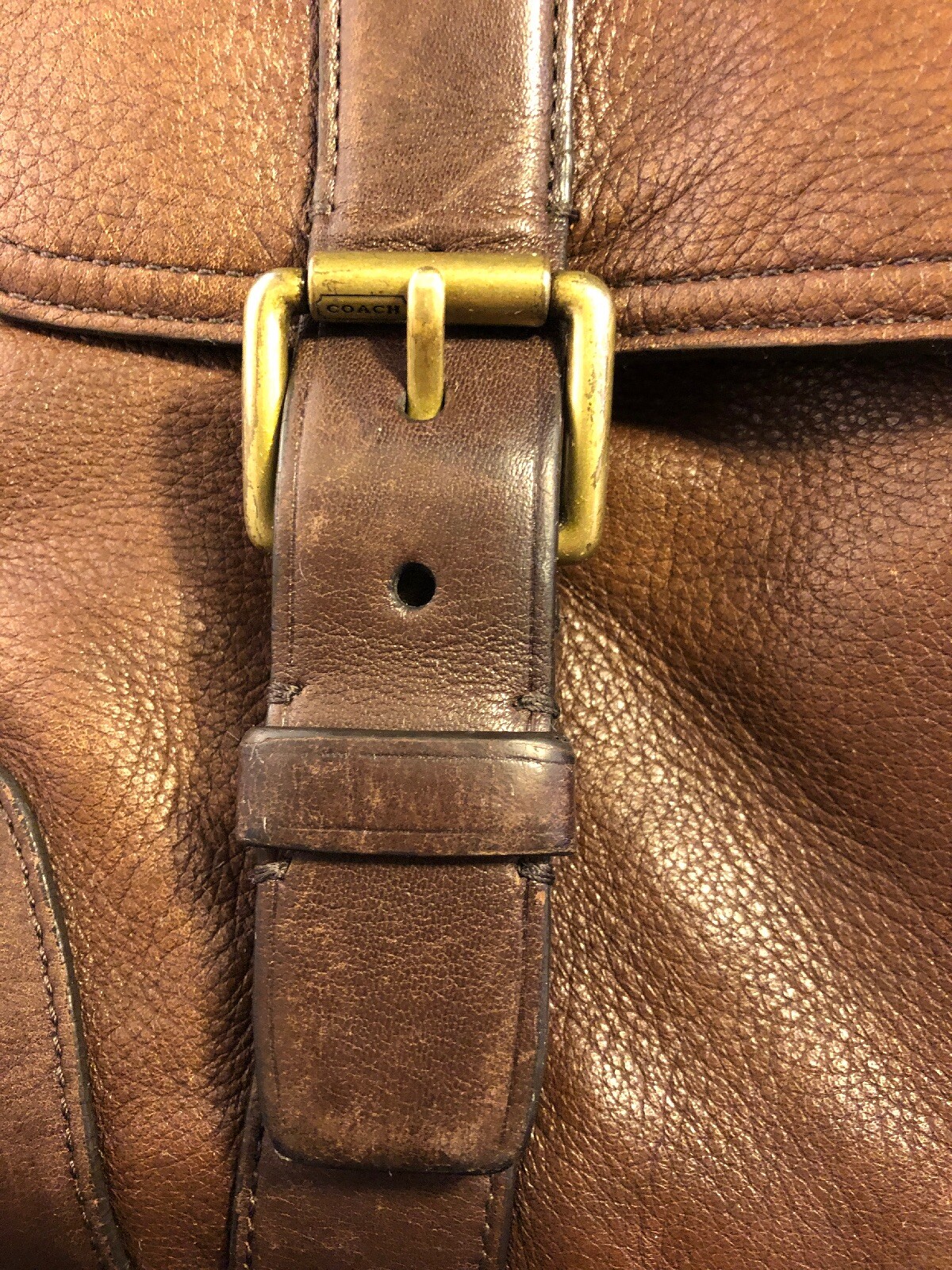 Vintage Coach Men’s leather bag brown Gem