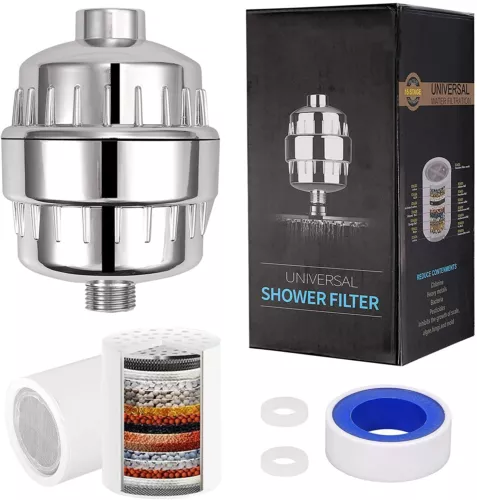 Purificatore Filtro Soffione Doccia 20 Stadi con Filtro per Addolcitore Acqua Dura - Foto 1 di 11