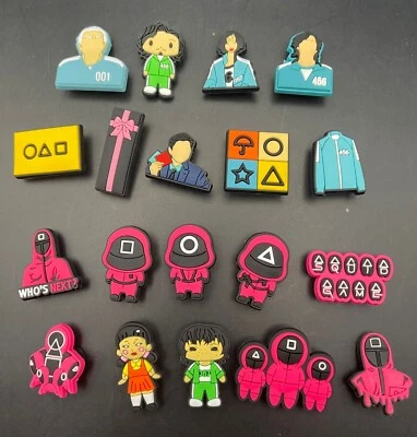 19pcs Shoe Charms for Crocs Clogs for Korean TV Drama Game Theme | UK Stock