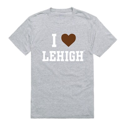 Lehigh University Mountain Hawks LU NCAA Cotton I Love Tee T Shirt  