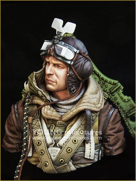 Young Miniatures - RAF Spitfire Mk.l Pilot WWll - 1/10th Resin Bust - YM1868 - Image 3 of 4