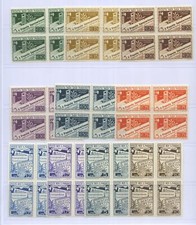 SAN MARINO 1943 STAMPA 10V. X4 2 ** LUSSO
