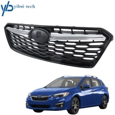Front Grill Grille W/Moulding Trim Whole set For Subaru Impreza 2017 2018 2019