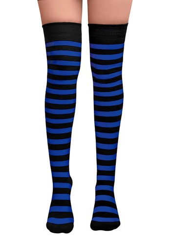 Girls Over The Knee Stripey Striped Socks Cosplay Fancy Dress Up Party UK 4-5.5 - Picture 77 of 106
