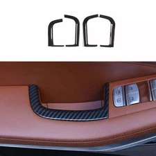 2019-2021 Carbon Fiber Cover Trim Fit For BMW X5 G05 Car Inner Door Storage Box