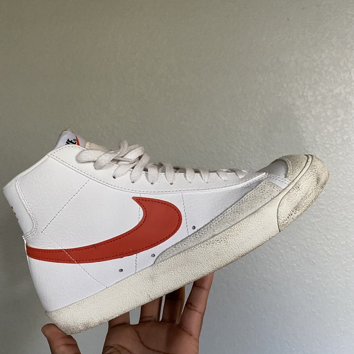 Size 10.5 - Nike Blazer Mid 77 White Orange | eBay display picture 3