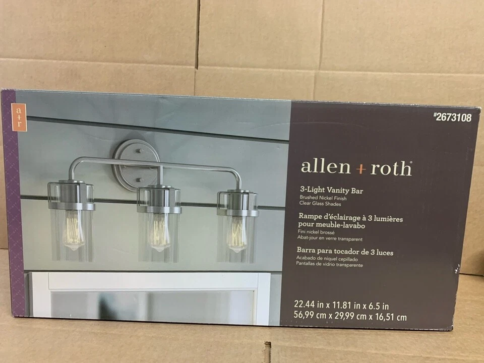 Allen and roth vanity light deals