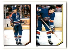1986-87 O-Pee-Chee Stickers Clark Gillies/Kevin McClelland #205
