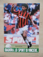 Frank Rijkaard autograph signed 15x21 cm postcard Diadora