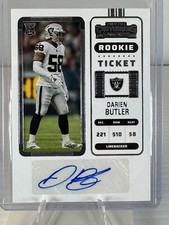 2022 Panini Contenders Darien Butler RC Rookie Ticket Auto SP AU Autograph #290