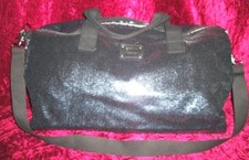 Victorias Secret Lim Ed Pink Lg Sequins Dk Blue Bling Duffel Bag Carrie On Nwt
