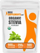 BulkSupplements Organic Stevia Leaf Powder - Stevia Leaf - Green Stevia