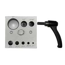 Disc Cutter Precision Round Shape with 8 Punches Size 1/8" - 1"