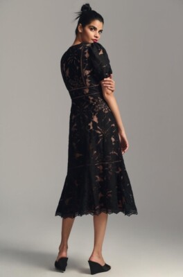 New Anthropologie The Ophelia Puff-Sleeve Black Lace Dress Size US 0 | eBay New Anthropologie The Ophelia Puff-Sleeve Black Lace Dress Size US 0 | eBay