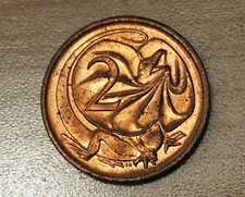 1973 Australia 2 Cents Frill-Necked Lizard