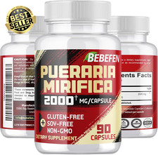 Pure Pueraria Mirifica Root Extract Capsules 2000Mg - up to 3-Month Supply - Non