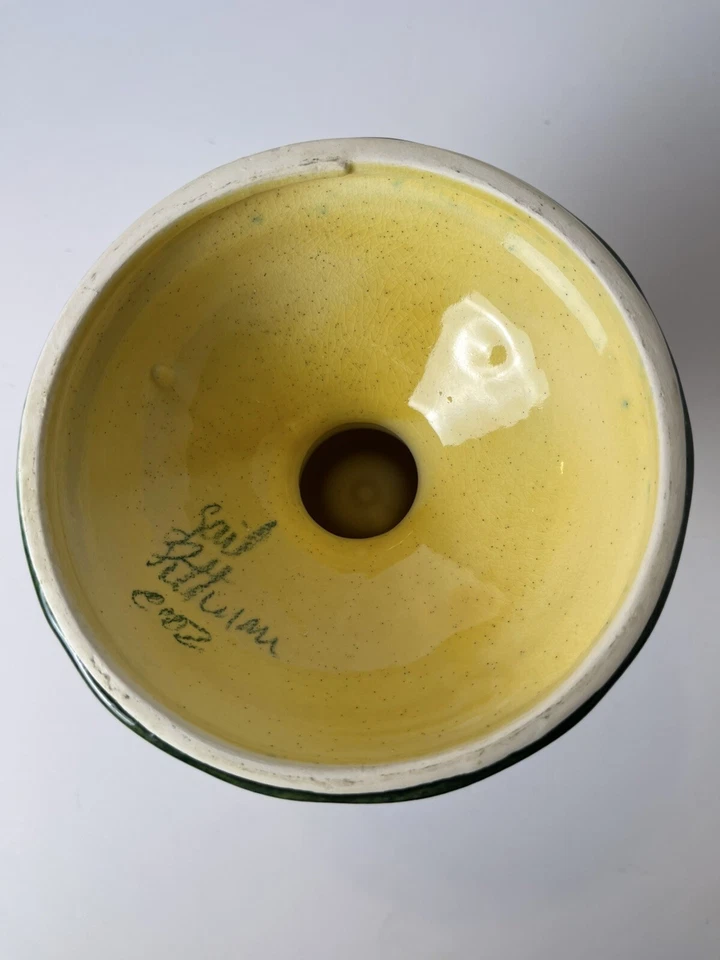 Portavelas cerámica de estudio Green Southern Living At Home Gail Pittman 2002 Foto 4 de 4